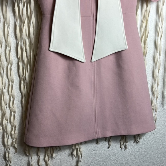 Toccin NWT Colorblock Tie Neck Mini Dress Size 2 - Picture 9 of 15